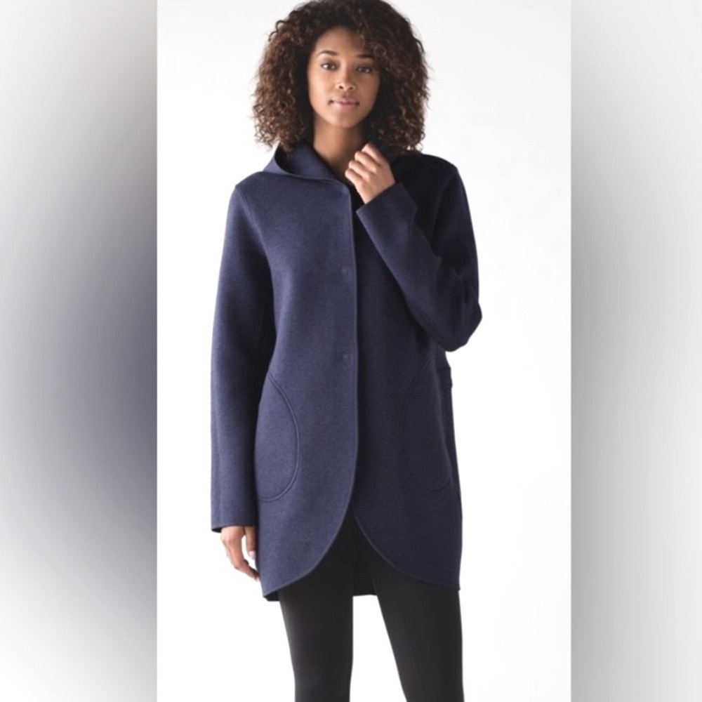 Lululemon Reversible BLACK & GREY Jacket (no hood) US 8